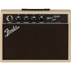 Fender Mini '65 Twin Battery Powered Guitar Combo Amp, Blonde