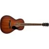 Fender Paramount PS-220E Parlor Acoustic Electric Guitar, All Mahogany, Ovangkol Fretboard, Aged Cognac Burst -Musical Instrument Store 0970320337 1