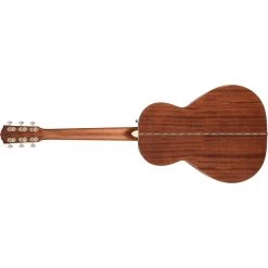 Fender Paramount PS-220E Parlor Acoustic Electric Guitar, All Mahogany, Ovangkol Fretboard, Aged Cognac Burst -Musical Instrument Store 0970320337 2