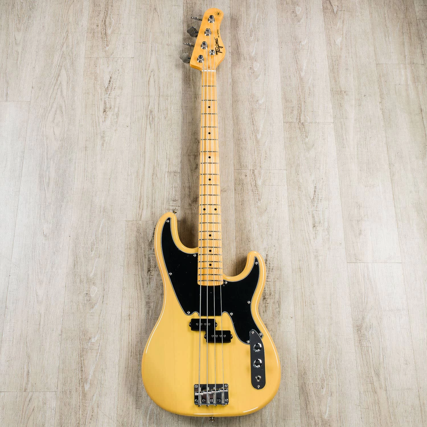 Tagima TW-66 4-String Bass Guitar, Maple Neck And Fretboard, Butterscotch 4 Tagima TW-66 4-String Bass Guitar, Maple Neck And Fretboard, Butterscotch - Image 2