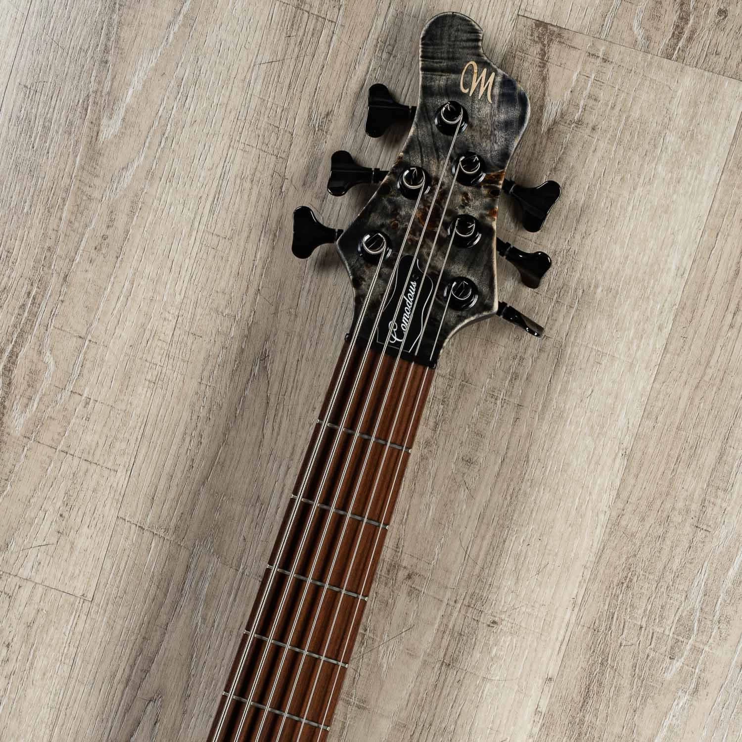 Mayones Comodous Classic 6, 6-String Bass, Liquid Black Raw, Eye Poplar Top, Aguilar Electronics 10 Mayones Comodous Classic 6, 6-String Bass, Liquid Black Raw, Eye Poplar Top, Aguilar Electronics - Image 8