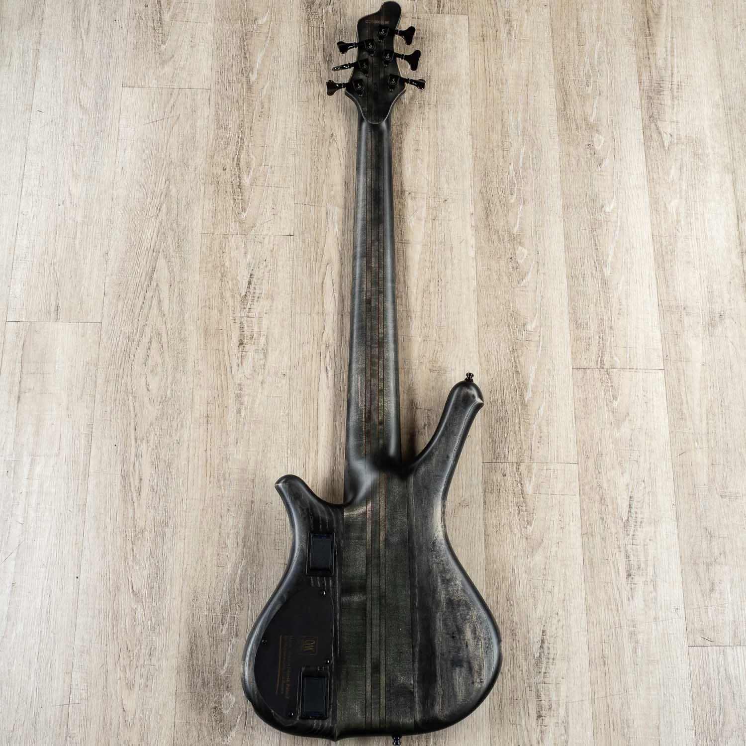 Mayones Comodous Classic 6, 6-String Bass, Liquid Black Raw, Eye Poplar Top, Aguilar Electronics 8 Mayones Comodous Classic 6, 6-String Bass, Liquid Black Raw, Eye Poplar Top, Aguilar Electronics - Image 6