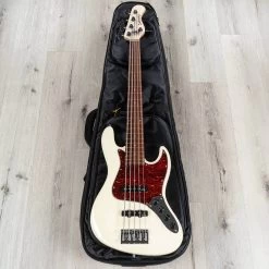 Sadowsky MetroLine 21-Fret Vintage J/J 5-String Bass, Red Alder Body, Solid Olympic White High Polish -Musical Instrument Store 20201124 dsc05939