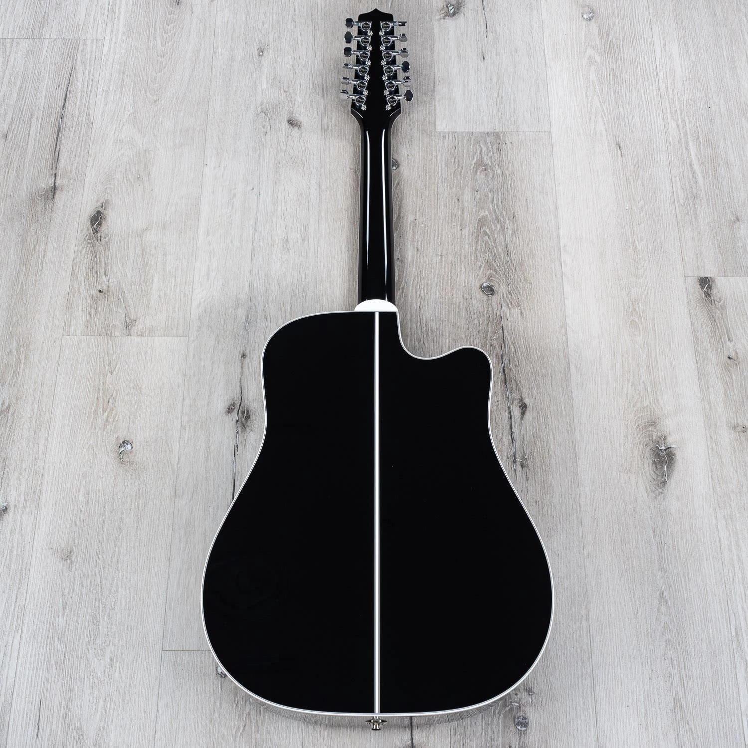 Takamine EF381SC 12-String Dreadnought Left-Handed Acoustic-Electric Guitar With Hard Case - Black 9 Takamine EF381SC 12-String Dreadnought Left-Handed Acoustic-Electric Guitar With Hard Case - Black - Image 7