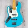 Fender American Professional II Jazz Bass Left-Hand, Maple Fingerboard, Miami Blue -Musical Instrument Store 20210301 dsc01689