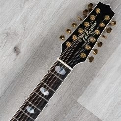 Takamine TSP158C-12 SBL Acoustic Electric 12-String Guitar W/ Case, Ebony Fretboard, See-Through Black -Musical Instrument Store 20210519 dsc01393