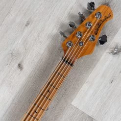 Ernie Ball Music Man StingRay 5 Special 5-String Bass, Maple Fretboard, Frost Green Pearl -Musical Instrument Store 20210602 dsc02623