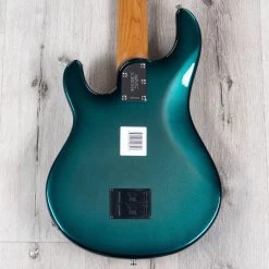 Ernie Ball Music Man StingRay 5 Special 5-String Bass, Maple Fretboard, Frost Green Pearl -Musical Instrument Store 20210602 dsc02627