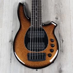 Ernie Ball Music Man Bongo 6 HH 6-String Bass, Ebony Fretboard, Harvest Orange