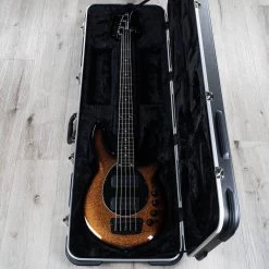 Ernie Ball Music Man Bongo 5 HH 5-String Bass, Ebony Fretboard, Harvest Orange -Musical Instrument Store 20210910 dsc02201