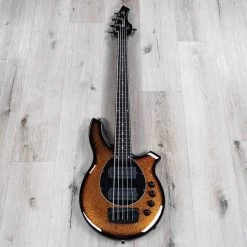 Ernie Ball Music Man Bongo 5 HH 5-String Bass, Ebony Fretboard, Harvest Orange -Musical Instrument Store 20210910 dsc02202