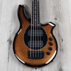 Ernie Ball Music Man Bongo 5 HH 5-String Bass, Ebony Fretboard, Harvest Orange