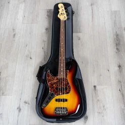 G&L Fullerton Deluxe JB Left-Handed Bass, Caribbean Rosewood Fretboard, 3-Tone Sunburst -Musical Instrument Store 20211029 dsc05926