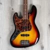 G&L Fullerton Deluxe JB Left-Handed Bass, Caribbean Rosewood Fretboard, 3-Tone Sunburst -Musical Instrument Store 20211029 dsc05928
