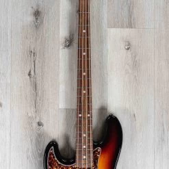 G&L Fullerton Deluxe JB Left-Handed Bass, Caribbean Rosewood Fretboard, 3-Tone Sunburst -Musical Instrument Store 20211029 dsc05930