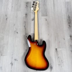 G&L Fullerton Deluxe JB Left-Handed Bass, Caribbean Rosewood Fretboard, 3-Tone Sunburst -Musical Instrument Store 20211029 dsc05934