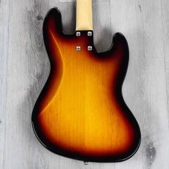 G&L Fullerton Deluxe JB Left-Handed Bass, Caribbean Rosewood Fretboard, 3-Tone Sunburst -Musical Instrument Store 20211029 dsc05935