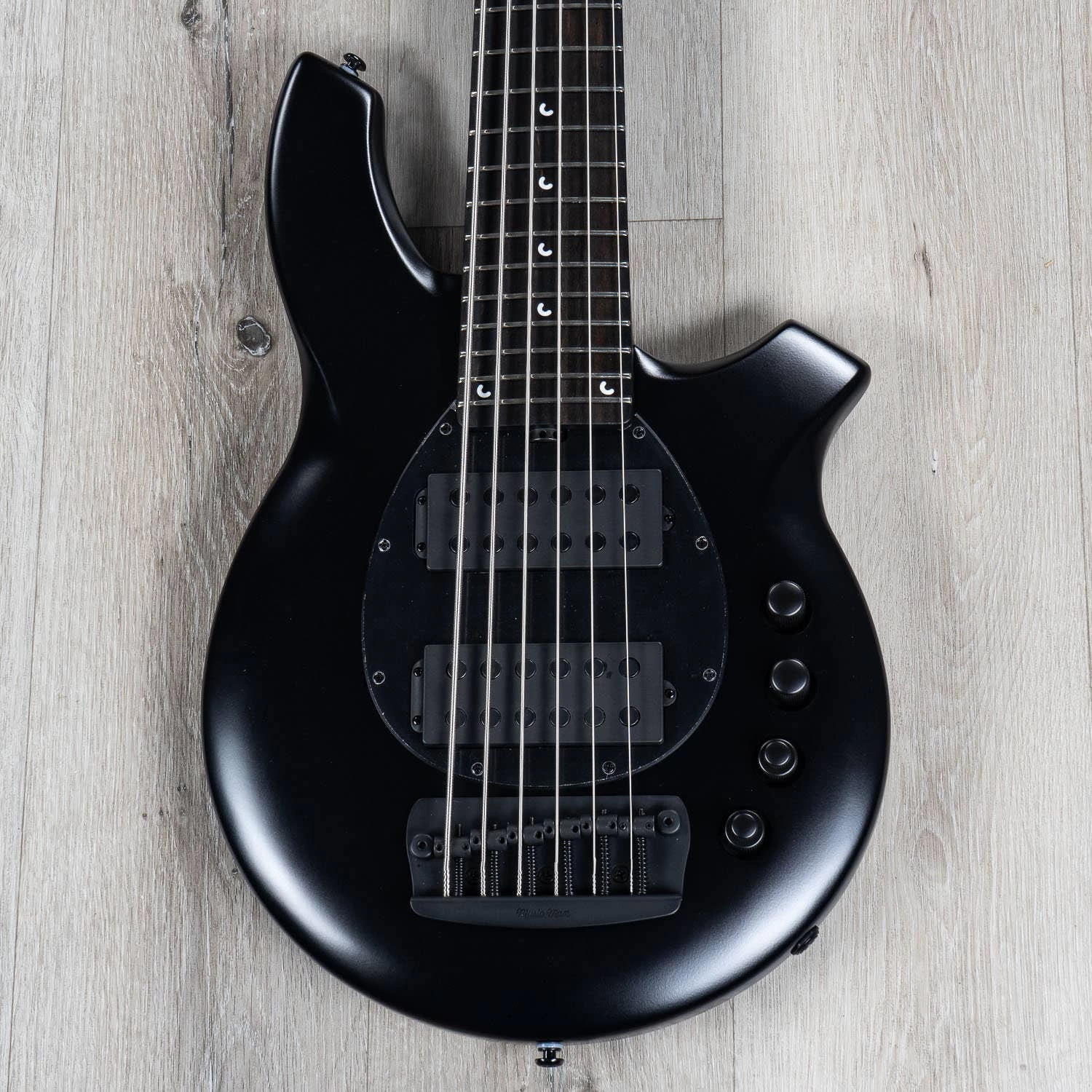 Ernie Ball Music Man Bongo 6 HH 6-String Bass, Stealth Black, Ebony Fingerboard 3 Ernie Ball Music Man Bongo 6 HH 6-String Bass, Stealth Black, Ebony Fingerboard