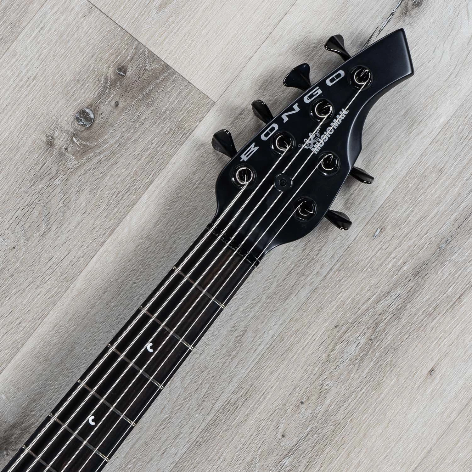 Ernie Ball Music Man Bongo 6 HH 6-String Bass, Stealth Black, Ebony Fingerboard 10 Ernie Ball Music Man Bongo 6 HH 6-String Bass, Stealth Black, Ebony Fingerboard - Image 8