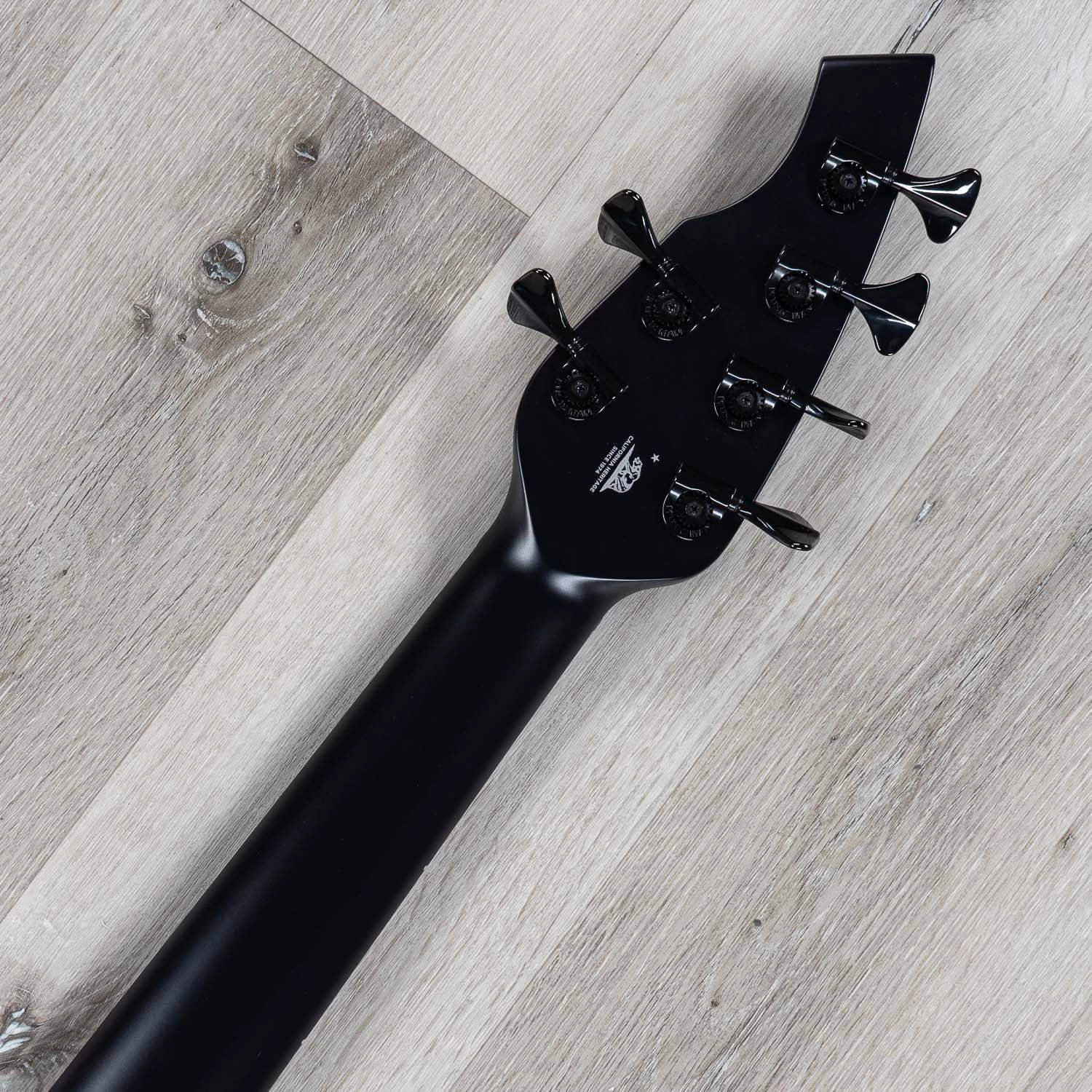 Ernie Ball Music Man Bongo 6 HH 6-String Bass, Stealth Black, Ebony Fingerboard 11 Ernie Ball Music Man Bongo 6 HH 6-String Bass, Stealth Black, Ebony Fingerboard - Image 9