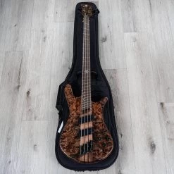 Spector NS Dimension 4 Multi-Scale Bass, Poplar Burl Top, Super Faded Black Gloss -Musical Instrument Store 20211221 dsc00468