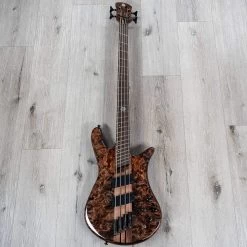 Spector NS Dimension 4 Multi-Scale Bass, Poplar Burl Top, Super Faded Black Gloss -Musical Instrument Store 20211221 dsc00469