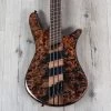 Spector NS Dimension 4 Multi-Scale Bass, Poplar Burl Top, Super Faded Black Gloss -Musical Instrument Store 20211221 dsc00470