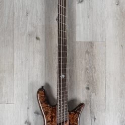 Spector NS Dimension 4 Multi-Scale Bass, Poplar Burl Top, Super Faded Black Gloss -Musical Instrument Store 20211221 dsc00473
