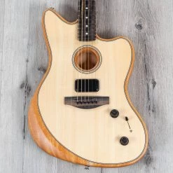 Fender American Acoustasonic Jazzmaster Guitar, Natural, Ebony Fretboard