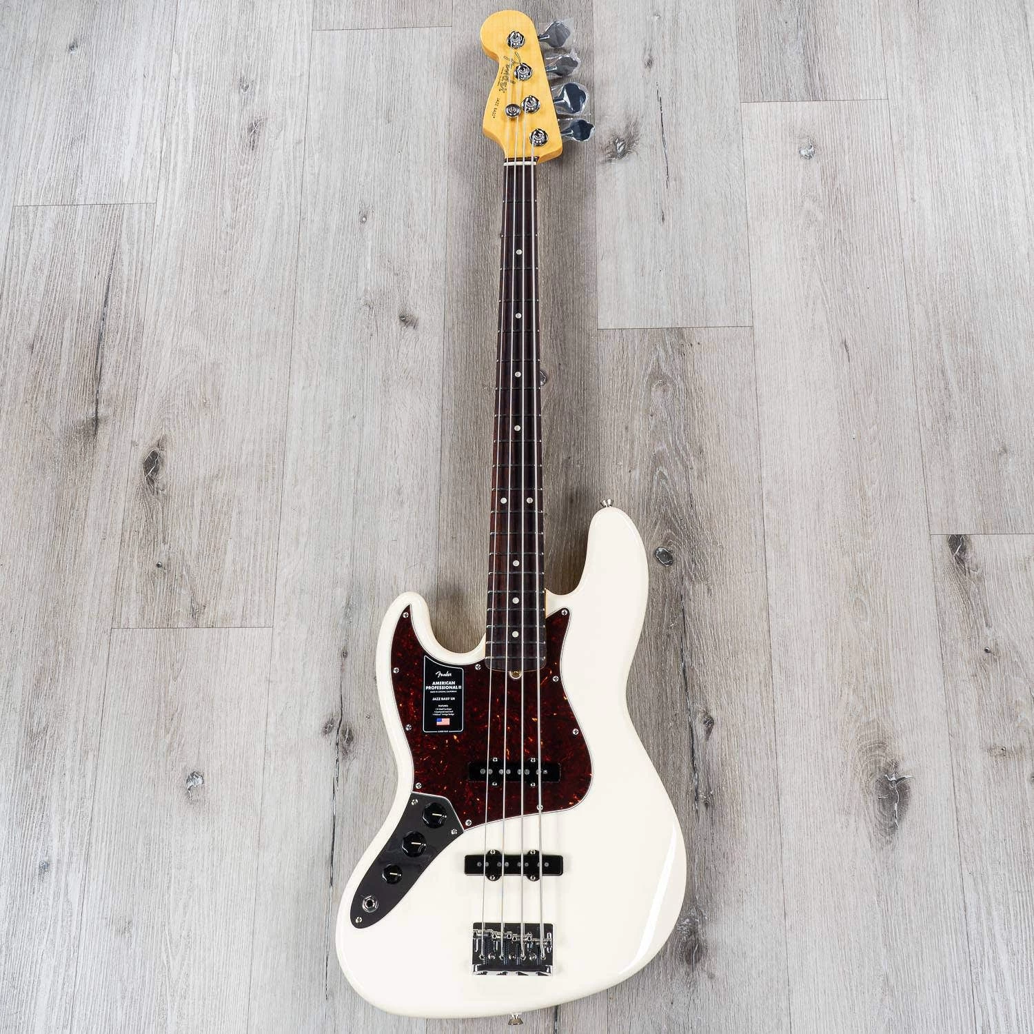 Fender American Professional II Jazz Bass Left-Hand, Rosewood Fretboard, Olympic White 5 Fender American Professional II Jazz Bass Left-Hand, Rosewood Fretboard, Olympic White - Image 3