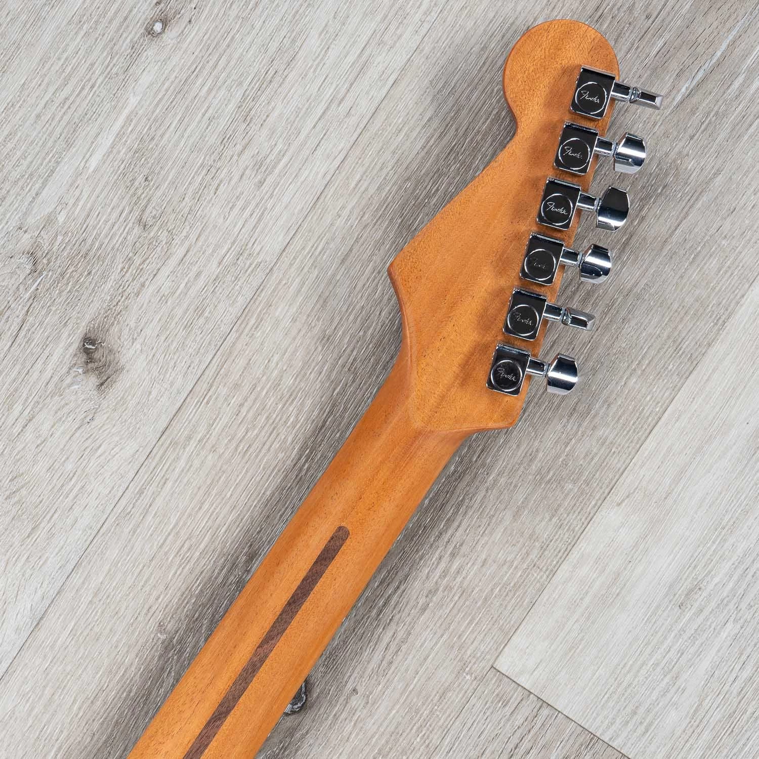 Fender American Acoustasonic Stratocaster Guitar, Ebony Fretboard, 3 Color Sunburst 11 Fender American Acoustasonic Stratocaster Guitar, Ebony Fretboard, 3 Color Sunburst - Image 9