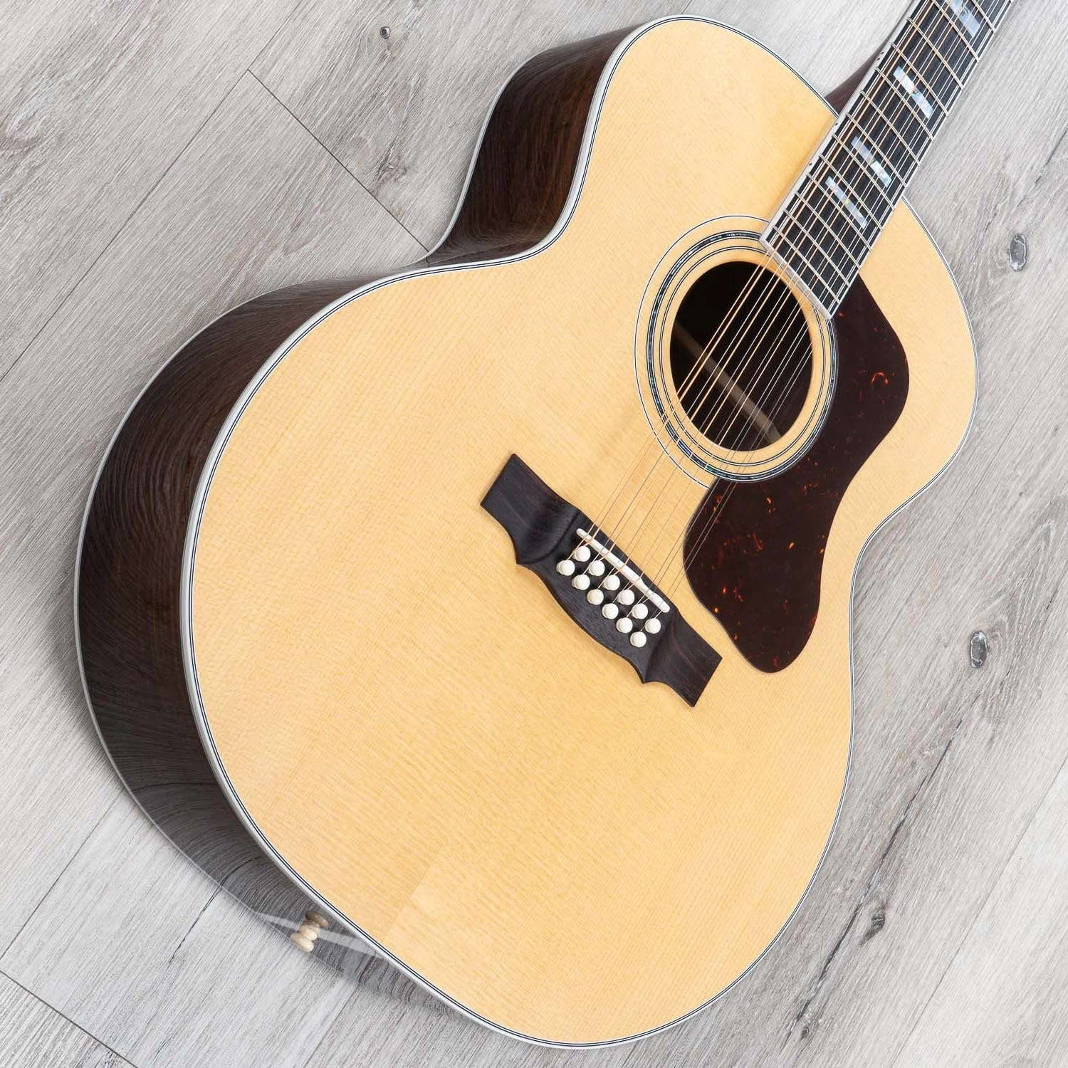 Guild USA F-512 12-String Acoustic Guitar, Ebony Fingerboard, Hard Case - Natural 5 Guild USA F-512 12-String Acoustic Guitar, Ebony Fingerboard, Hard Case - Natural - Image 3