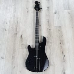 Sandberg VS-4 Left-Handed Bass Guitar, Matte Black -Musical Instrument Store 20220413 dsc07618