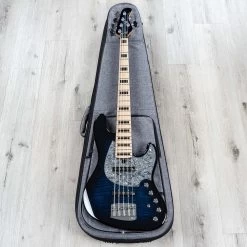 Mayones Jabba Classic 5 Bass Guitar, 5-String, Trans Blue -Musical Instrument Store 20220419 dsc08529