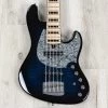 Mayones Jabba Classic 5 Bass Guitar, 5-String, Trans Blue -Musical Instrument Store 20220419 dsc08534