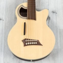 Warwick RockBass Alien Deluxe 6-String Acoustic Electric Bass, Natural Transparent Satin