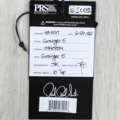 PRS Paul Reed Smith Grainger 5 10-Top Bass, 5-String, Purple Iris -Musical Instrument Store 20220709 dsc06070