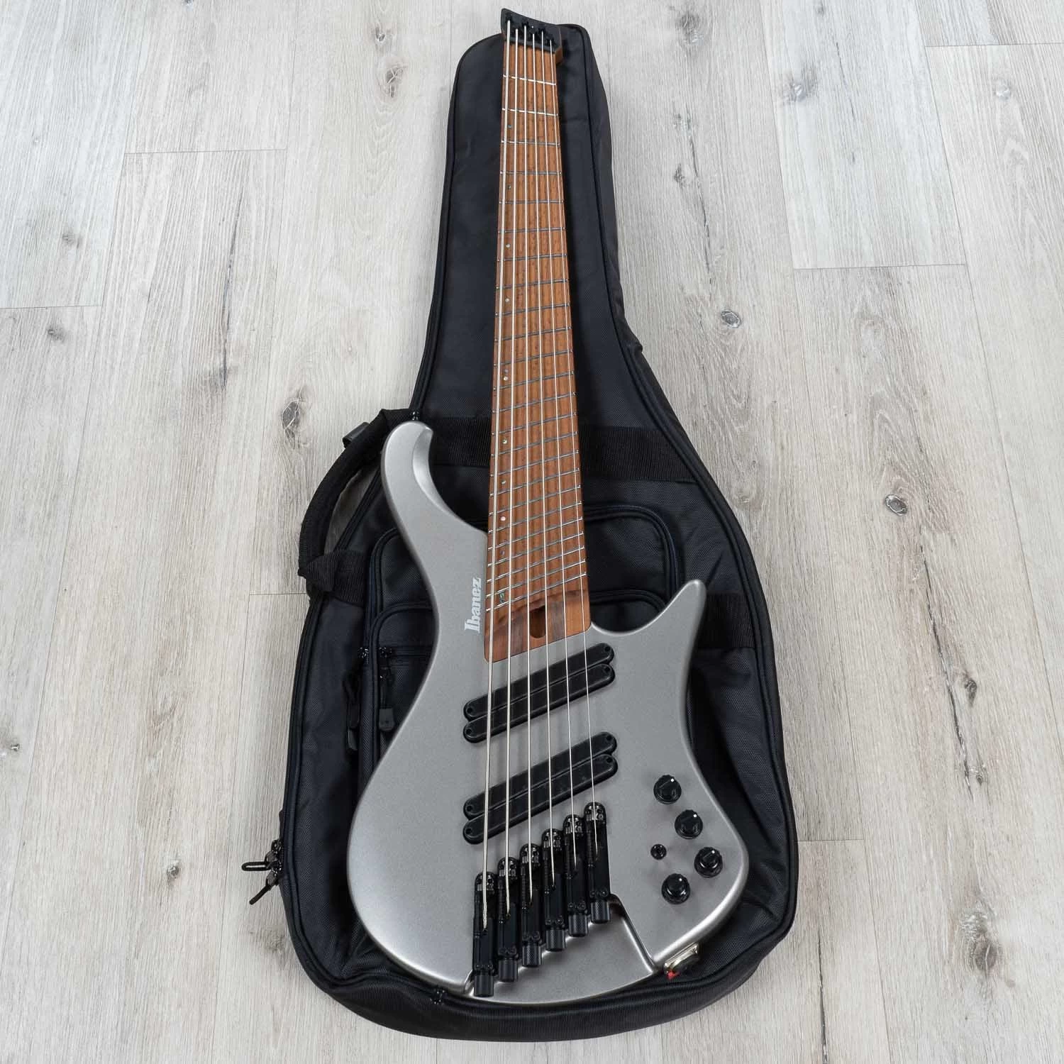 Ibanez EHB1006MS EHB Headless Multi-Scale 6-String Bass, Metallic Gray Matte 12 Ibanez EHB1006MS EHB Headless Multi-Scale 6-String Bass, Metallic Gray Matte - Image 10