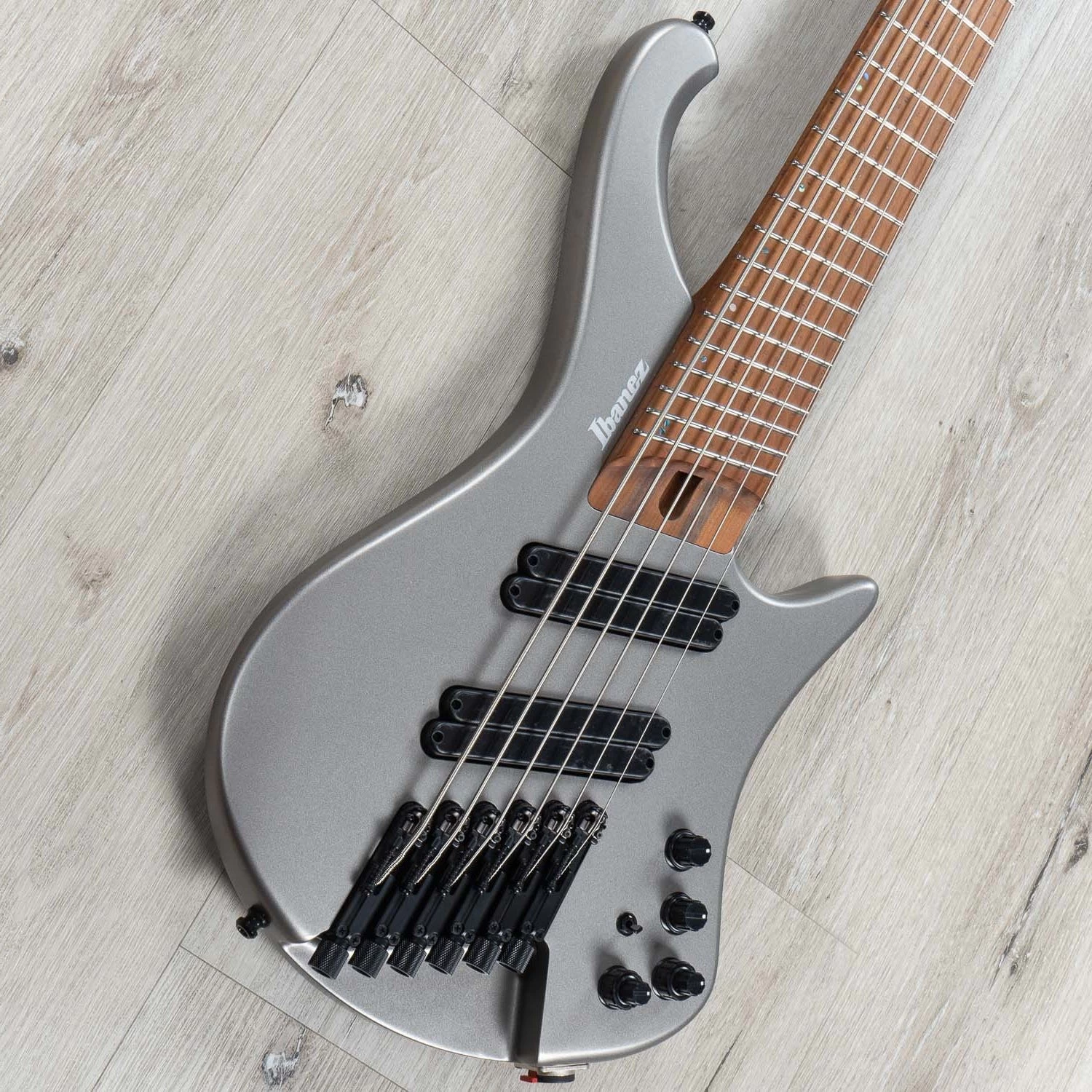 Ibanez EHB1006MS EHB Headless Multi-Scale 6-String Bass, Metallic Gray Matte 4 Ibanez EHB1006MS EHB Headless Multi-Scale 6-String Bass, Metallic Gray Matte - Image 2