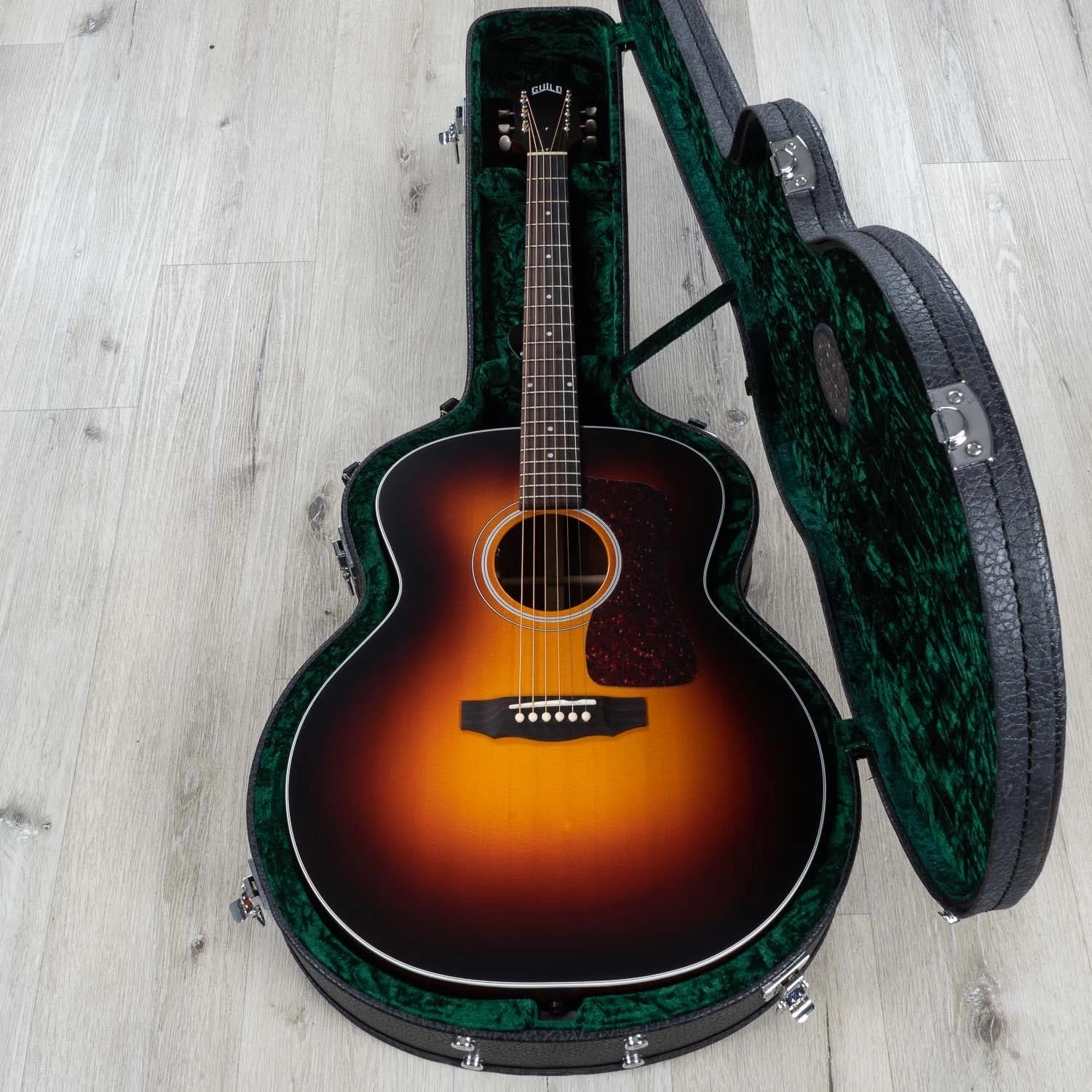 Guild F-40E USA Acoustic-Electric Guitar, Antique Burst, Spruce Top, Mahogany Back And Sides, LR Baggs Element Preamp, HumiCase 12 Guild F-40E USA Acoustic-Electric Guitar, Antique Burst, Spruce Top, Mahogany Back And Sides, LR Baggs Element Preamp, HumiCase - Image 10