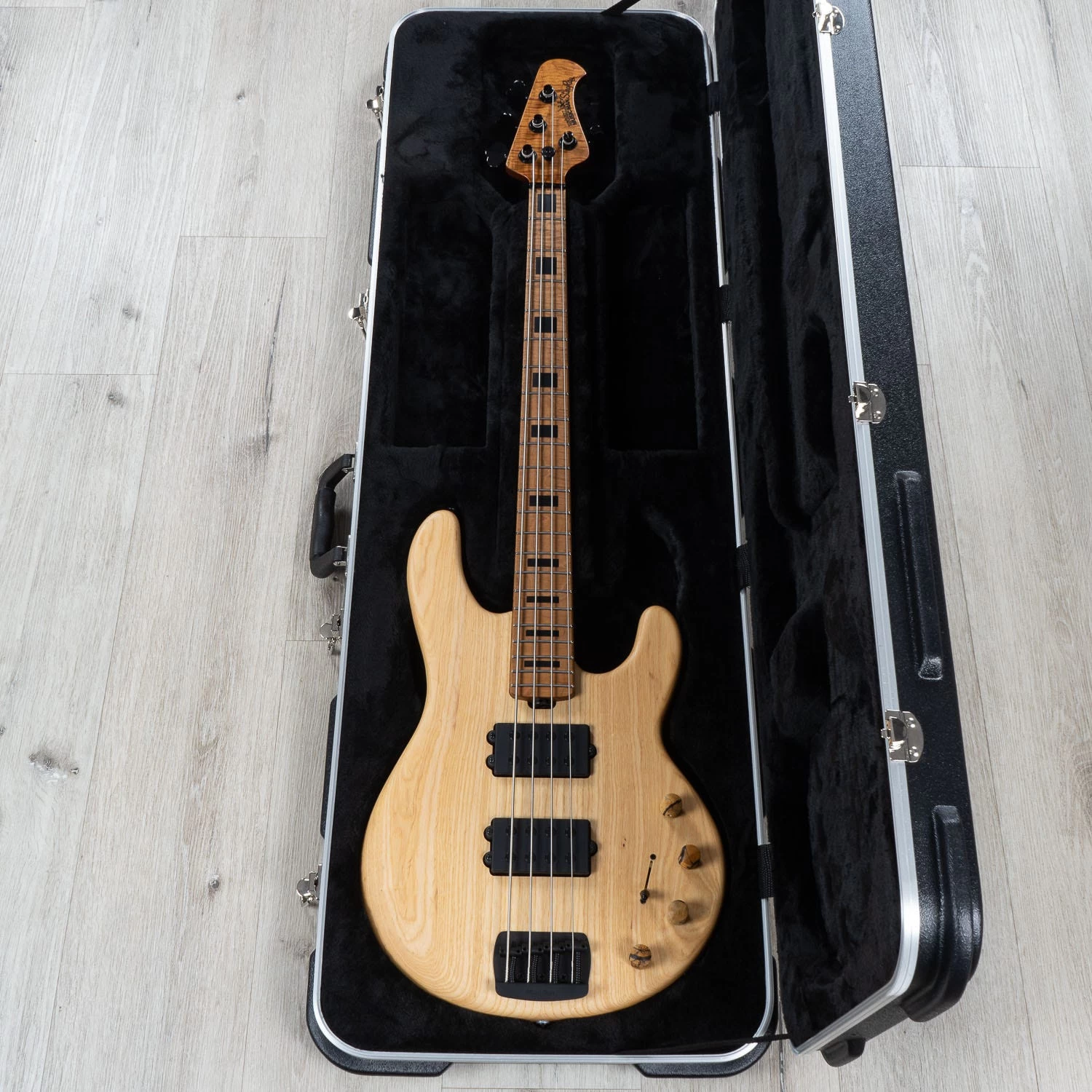 Ernie Ball Music Man BFR StingRay Special HH 'Slugger' Bass, Roasted Flame Maple Neck, Natural 13 Ernie Ball Music Man BFR StingRay Special HH 'Slugger' Bass, Roasted Flame Maple Neck, Natural - Image 11