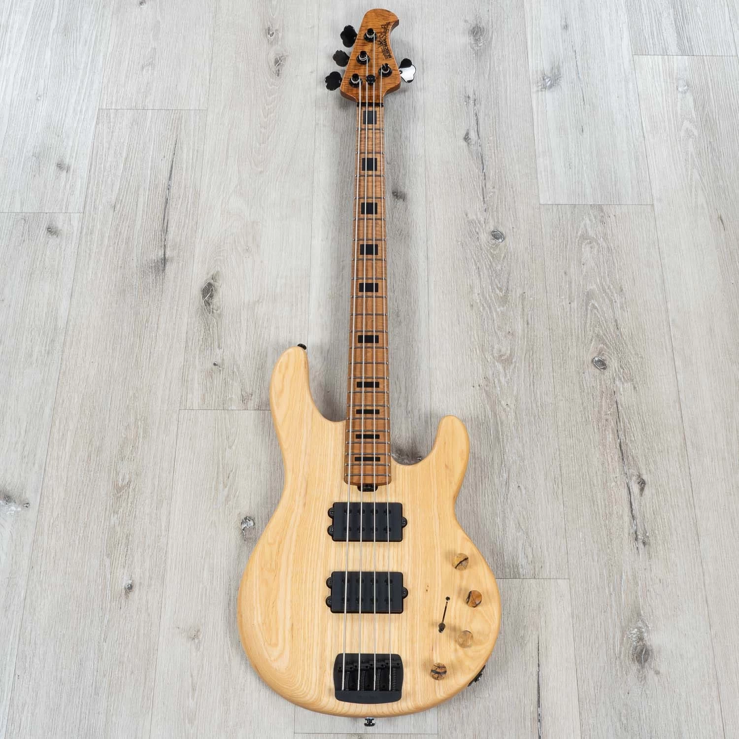 Ernie Ball Music Man BFR StingRay Special HH 'Slugger' Bass, Roasted Flame Maple Neck, Natural 5 Ernie Ball Music Man BFR StingRay Special HH 'Slugger' Bass, Roasted Flame Maple Neck, Natural - Image 3