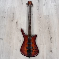 Warwick Custom Shop Masterbuilt Streamette 4-String Bass, Special Amberburst Transparent Satin 19/35 -Musical Instrument Store 20230102 dsc05569