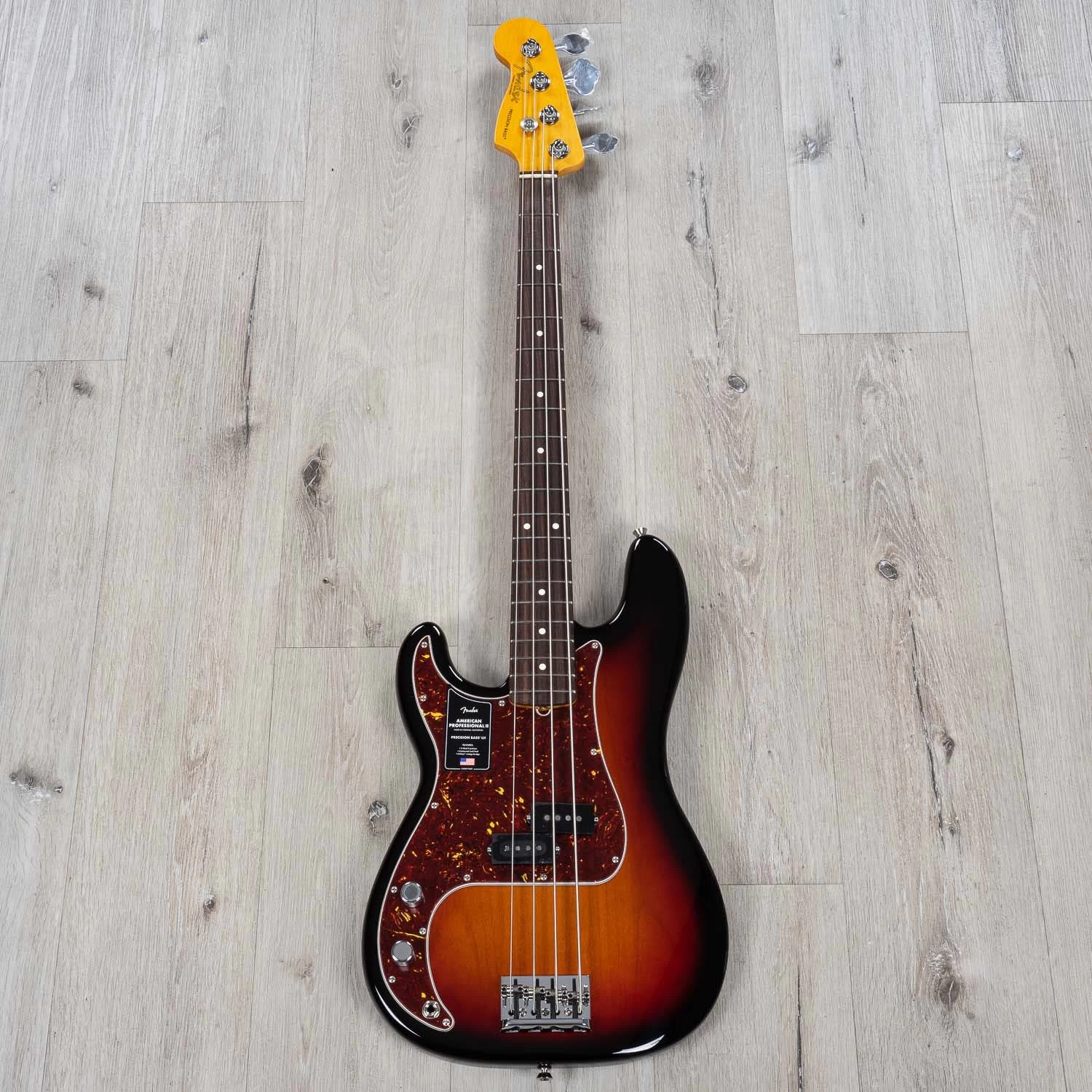 Fender American Professional II Left-Handed Precision Bass, Rosewood Fretboard, 3-Color Sunburst 5 Fender American Professional II Left-Handed Precision Bass, Rosewood Fretboard, 3-Color Sunburst - Image 3