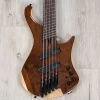 Ibanez EHB1265MS EHB Headless Multi-Scale 5-String Bass, Natural Mocha Low Gloss