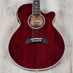Takamine TSP158C STR Acoustic-Electric Guitar, Ebony Fretboard, See-Thru Red