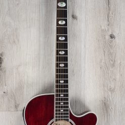 Takamine TSP158C STR Acoustic-Electric Guitar, Ebony Fretboard, See-Thru Red 18 Takamine TSP158C STR Acoustic-Electric Guitar, Ebony Fretboard, See-Thru Red -Musical Instrument Store 20230118 dsc09295