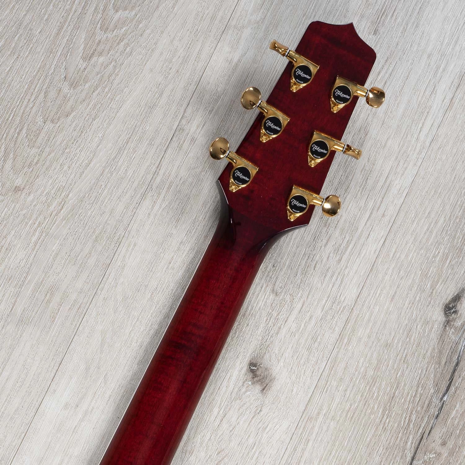 Takamine TSP158C STR Acoustic-Electric Guitar, Ebony Fretboard, See-Thru Red 12 Takamine TSP158C STR Acoustic-Electric Guitar, Ebony Fretboard, See-Thru Red - Image 10