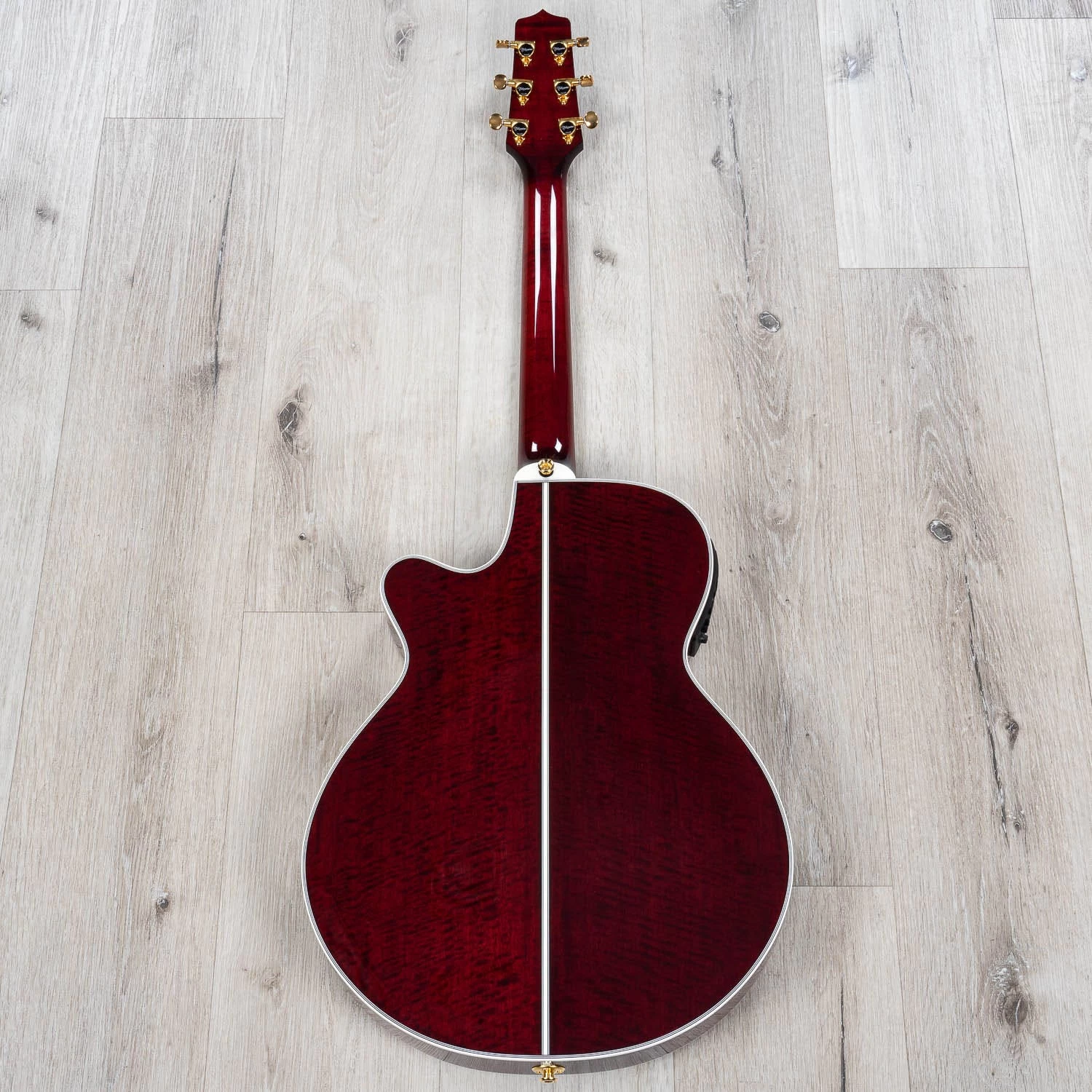 Takamine TSP158C STR Acoustic-Electric Guitar, Ebony Fretboard, See-Thru Red 8 Takamine TSP158C STR Acoustic-Electric Guitar, Ebony Fretboard, See-Thru Red - Image 6