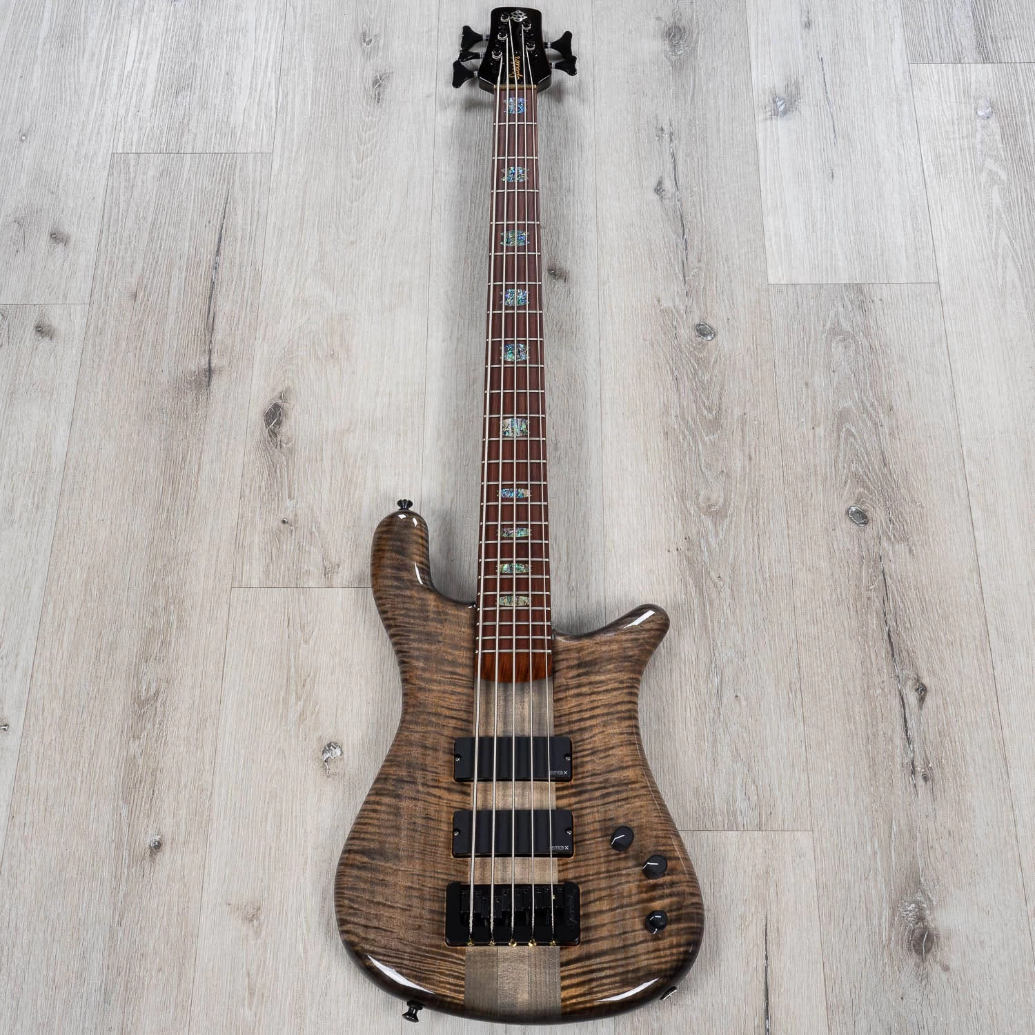 Spector USA NS-5 XL 5-String Bass, Pau Ferro Fretboard, Super Faded Black 5 Spector USA NS-5 XL 5-String Bass, Pau Ferro Fretboard, Super Faded Black - Image 3